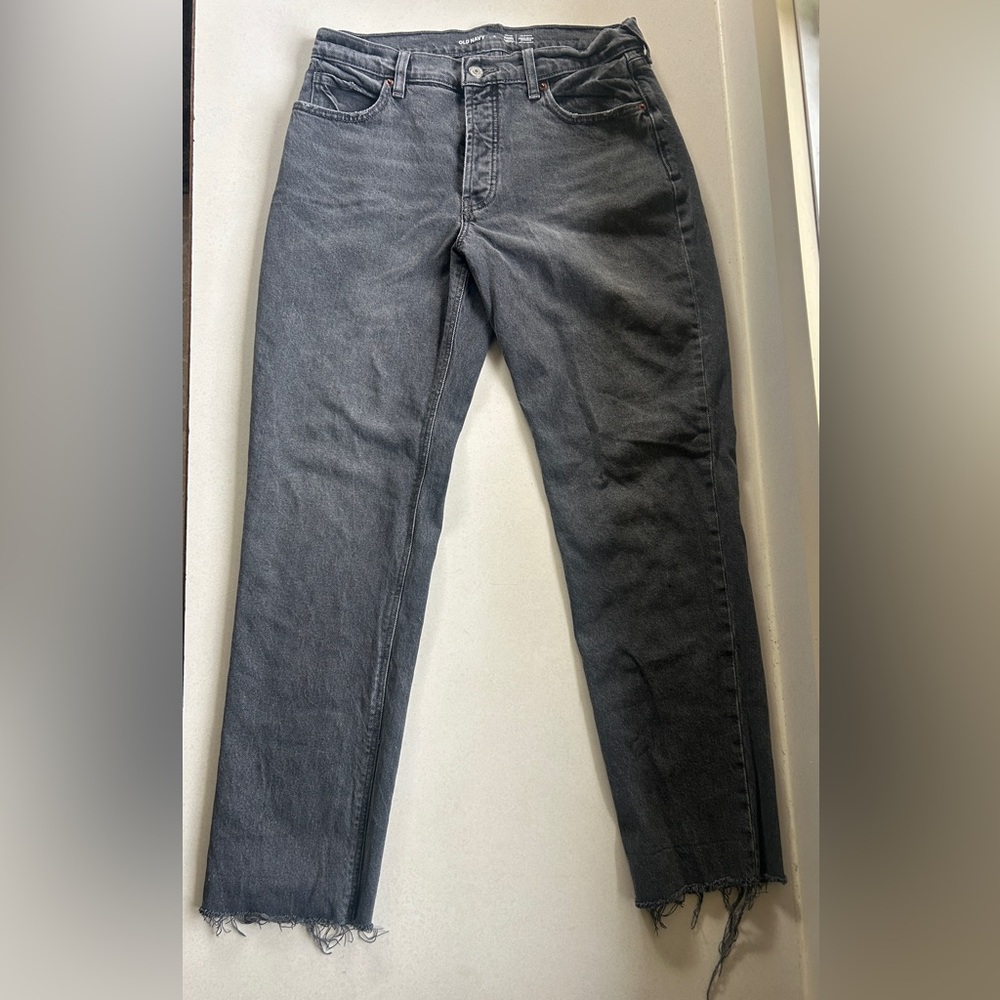 Old Navy black slouchy straight Jeans